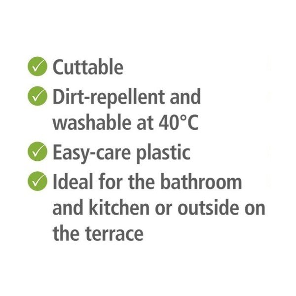 Šedá plastová koupelnová předložka 65x200 cm Sassi – Wenko-image-3