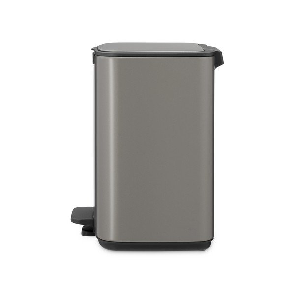 Šedý nášlapný ocelový odpadkový koš 7 l Bo – Brabantia-image-3