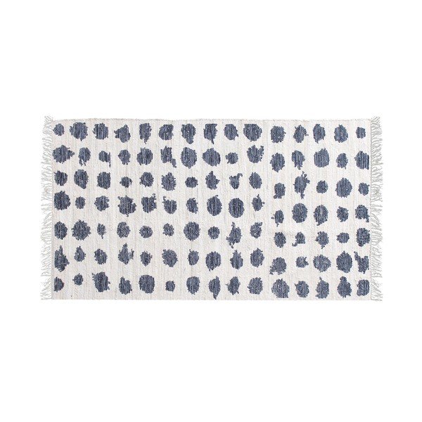 Bílo-modrý koberec 65x160 cm Leopard – Côté Table