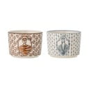 Krémové misky v sadě 2 ks z kameniny 230 ml Tonia – Bloomingville