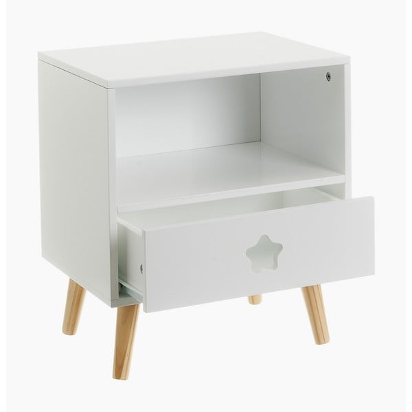 Bílý dětský noční stolek – Casa Selección-image-1