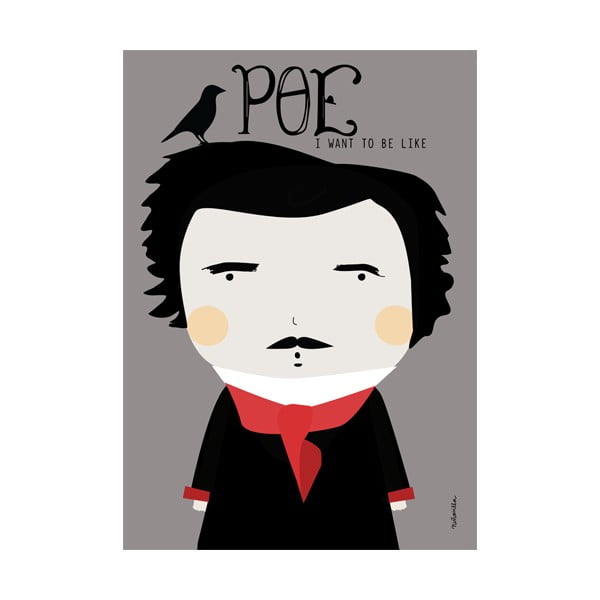 Plakát NiñaSilla Edgar Allan Poe, 21 x 42 cm