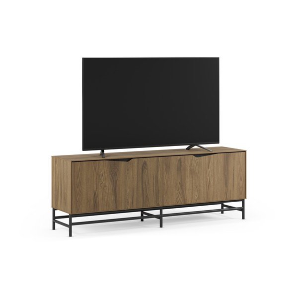 Černý/v přírodní barvě TV stolek v dekoru dubu 150x61x35 cm Aiden – Marckeric-image-2