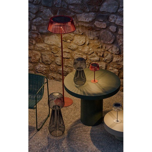 LED stolní /přenosné solární venkovní svítidlo ø 33 cm Aldet – Kave Home-image-1