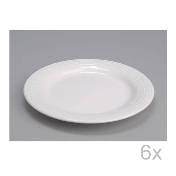 Dezertní talíř White 25 cm (6 ks)