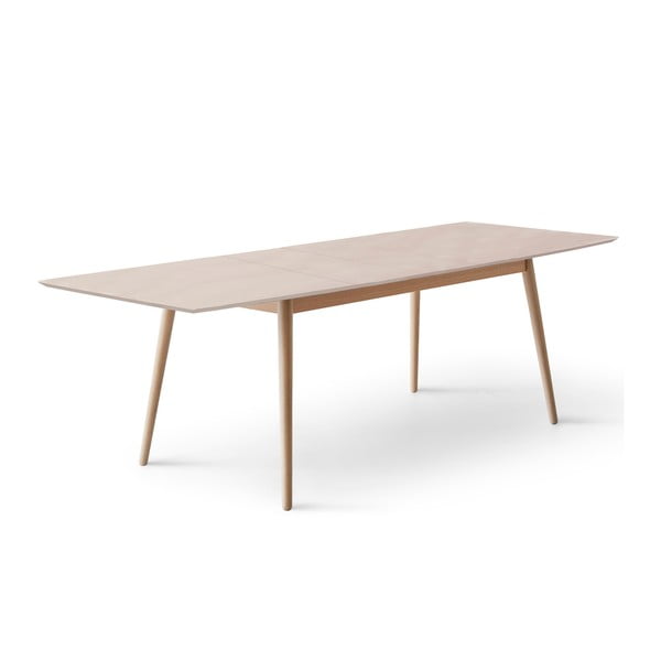 Rozkládací jídelní stůl s deskou v dubovém dekoru v přírodní barvě 90x165 cm Meza – Hammel Furniture-image-3