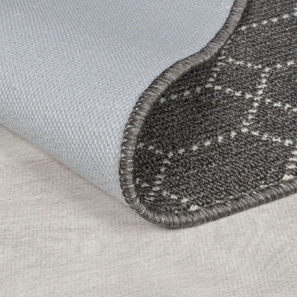 Tmavě šedý pratelný běhoun 57x230 cm Argyll – Flair Rugs-image-3