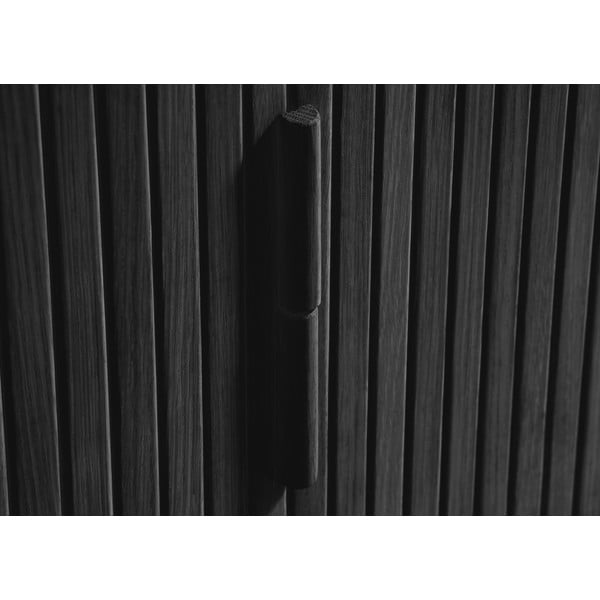 Černý TV stolek v dekoru dubu 160x56 cm Cavo – Unique Furniture-image-1