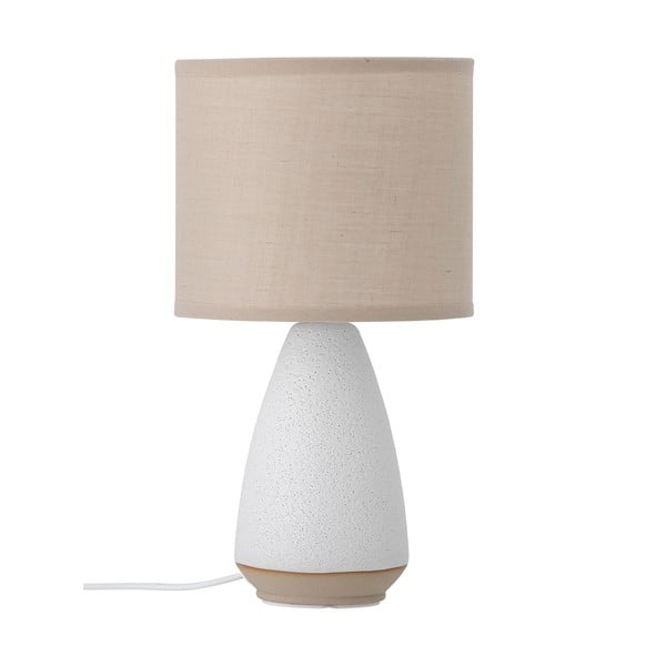 Bílá/béžová stolní lampa s textilním stínidlem (výška 27,5 cm) Paprica – Bloomingville