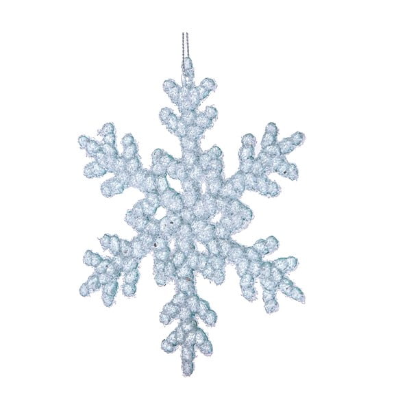 Skleněná vánoční ozdoba ø 6 cm Snowflake – Dakls
