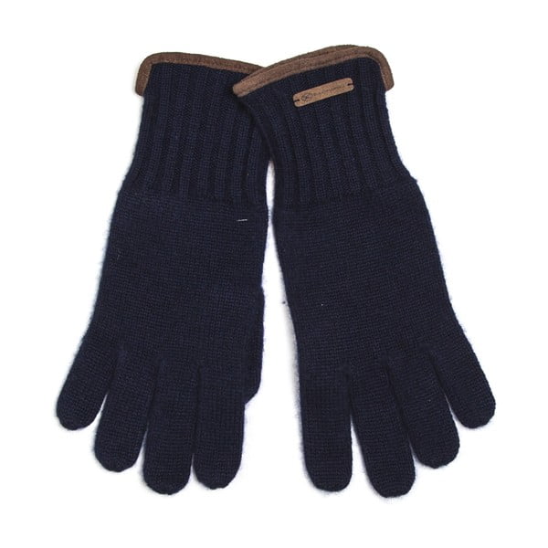 Modré kašmírové rukavice Silk and Cashmere Ours