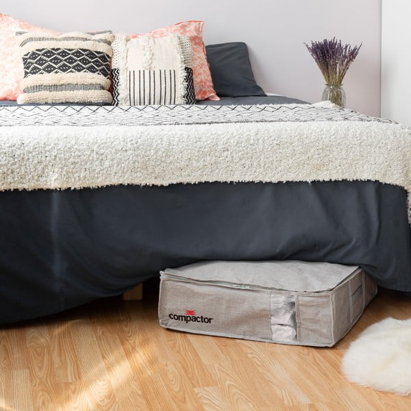 Šedý kompresní úložný box Compactor Oxford, 145 l-image-1