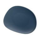 Světle modrý porcelánový dezertní talíř Villeroy & Boch Like Organic, 21 cm