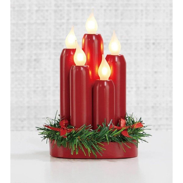 Červená světelná dekorace s vánočním motivem Hanna – Markslöjd