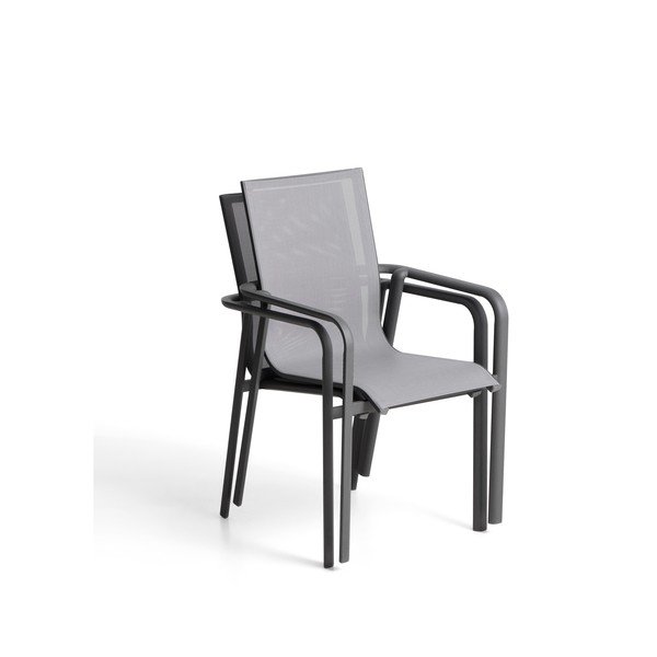 Šedá zahradní židle Canea – Kave Home-image-4