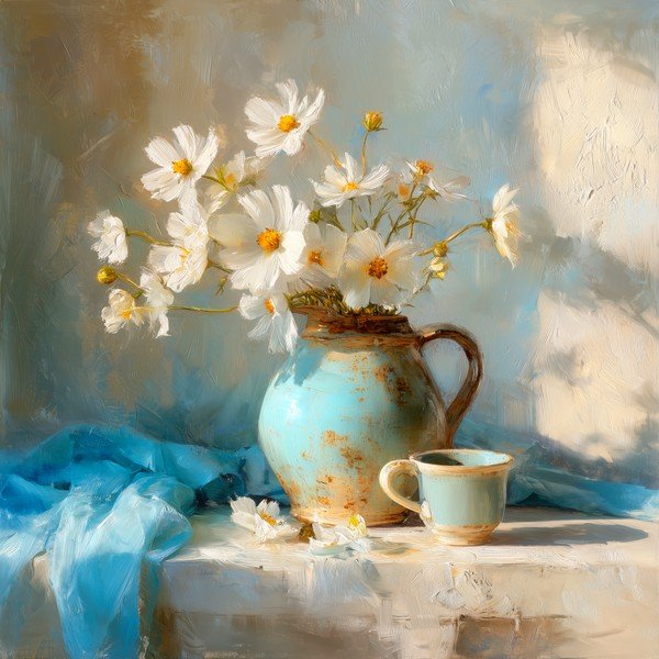 Tištěný obraz s rámem 70x70 cm Anemone – Styler