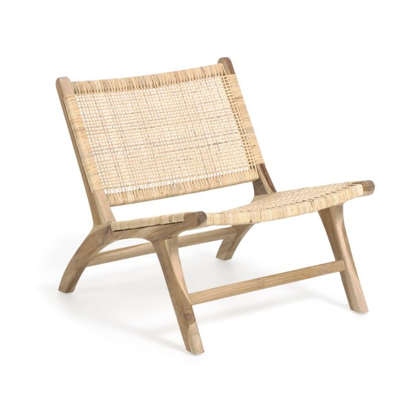 Křeslo s výpletem v přírodní barvě Beida – Kave Home