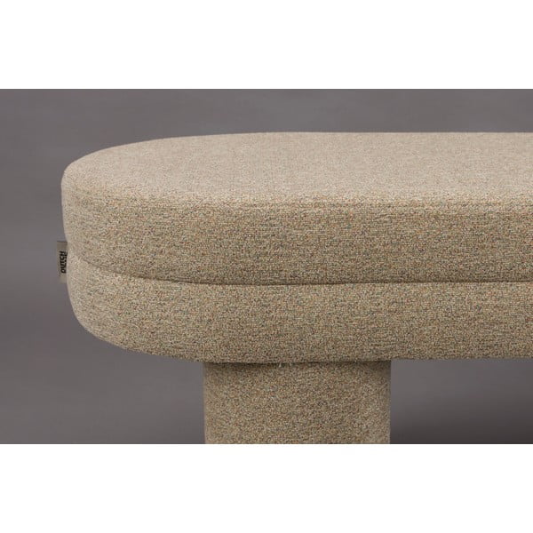 Béžová lavice z textilie bouclé Fern – Dutchbone-image-4