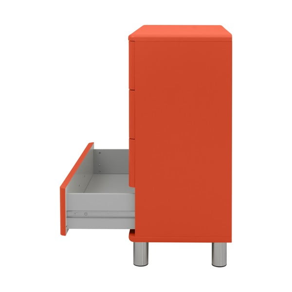 Červená vysoká komoda 86x92 cm Malibu - Tenzo-image-3