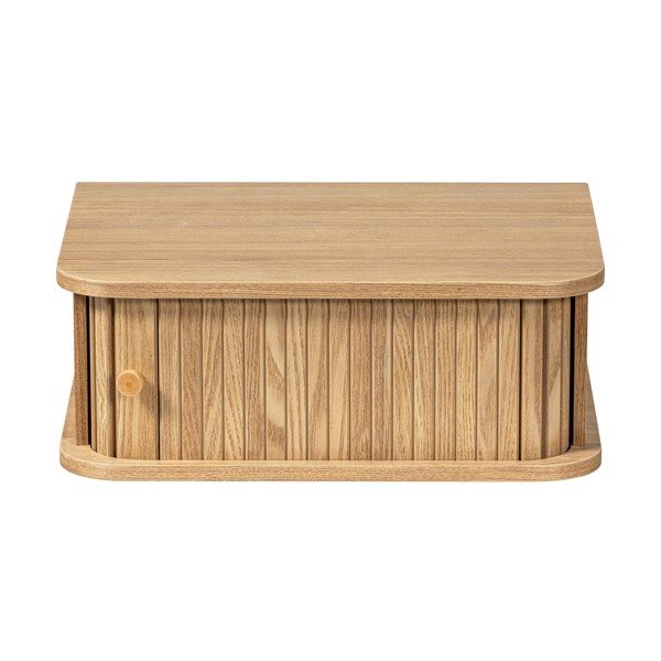 Závěsný noční stolek v dekoru borovice v přírodní barvě Jena – WOOOD