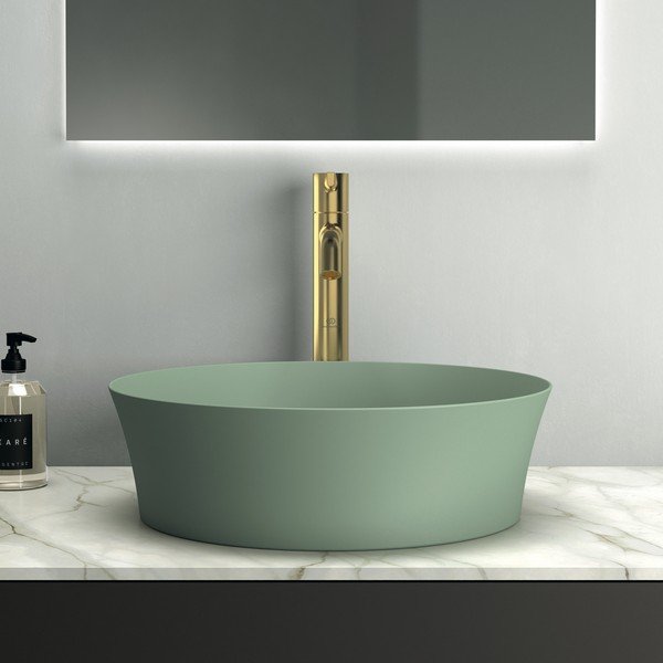 Zelené keramické kulaté umyvadlo ø 40 cm Ipalyss – Ideal Standard-image-4