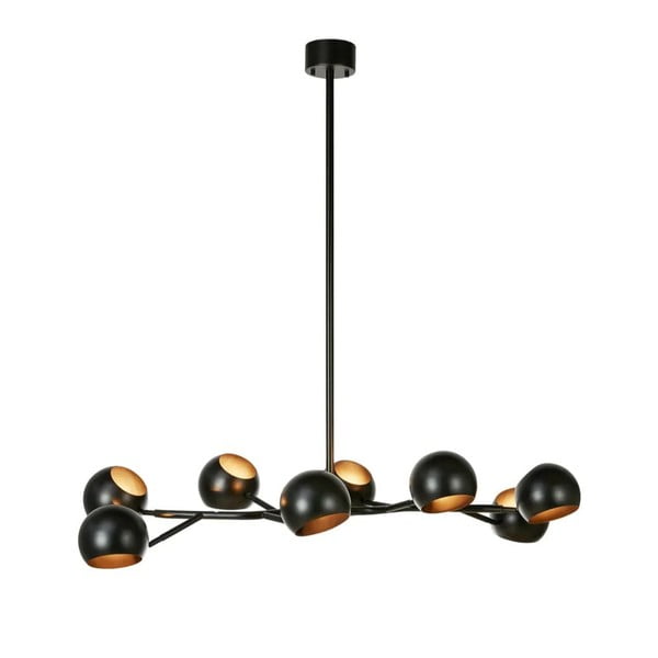 Černé závěsné svítidlo s kovovým stínidlem Edgar – Markslöjd