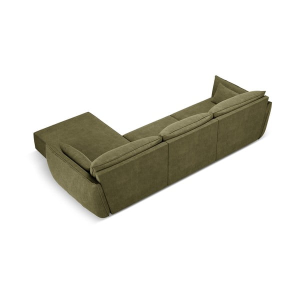 Zelená rohová pohovka (pravý roh) Vanda – Mazzini Sofas-image-3