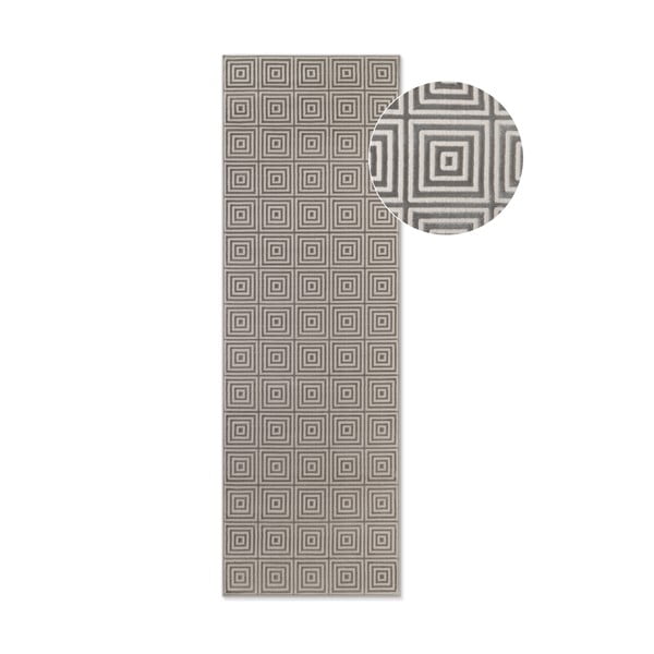 Šedý běhoun 80x240 cm Perles Tourmaline – Elle Decoration