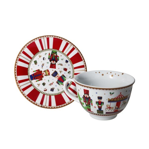 Bílý vánoční šálek Tazza - Brandani-image-1