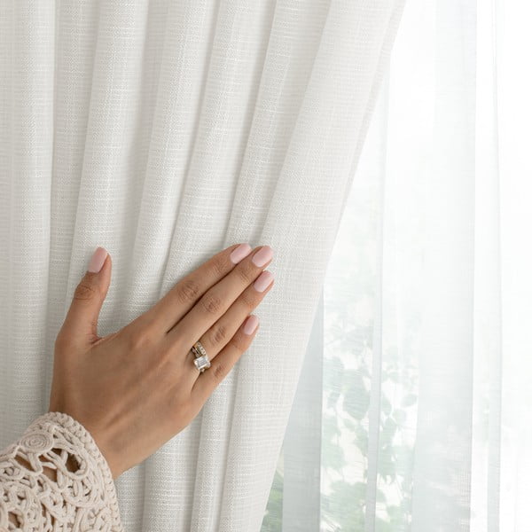 Krémový závěs 140x270 cm Valeta – Restilo-image-3