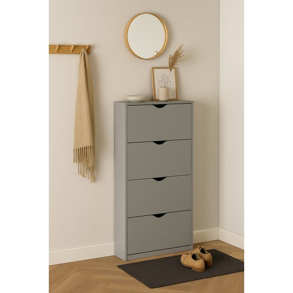 Šedý výklopný botník 60x157x24 cm Stelo – Bonami Essentials-image-1