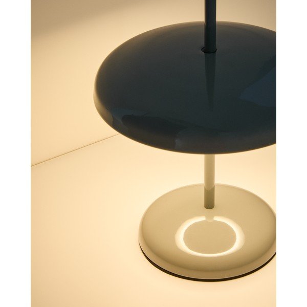 Světle zelená LED stmívatelná stolní lampa s kovovým stínidlem (výška 35 cm) Porte – Kave Home-image-2