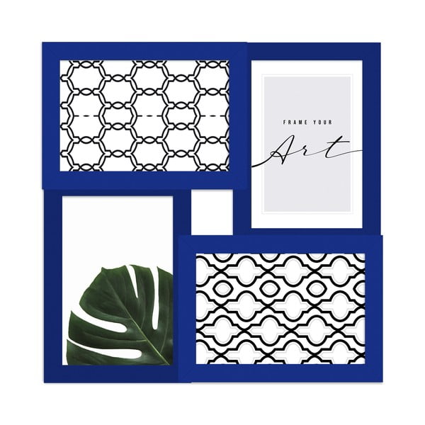 Tmavě modrý rámeček na zeď 27x27 cm – knor