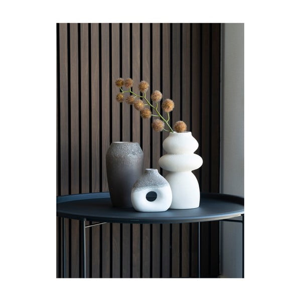 Krémová váza z kameniny (výška 26,5 cm) – House Nordic-image-1