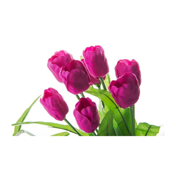 Sada 3 dekorací ve tvaru květiny Casa Selección Tulip-image-2