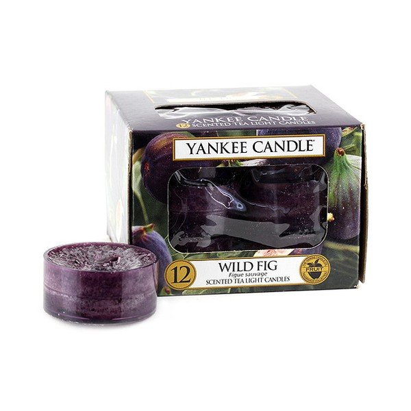 Sada 12 vonných svíček Yankee Candle Divoký Fík, doba hoření 4 - 6 hodin