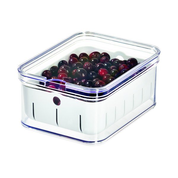 Průhledný úložný box s víkem iDesign, 21 x 16 cm-image-1