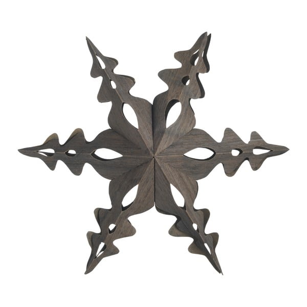 Set šesti skládacích ozdob Hvězdy, wash wood, 30 cm