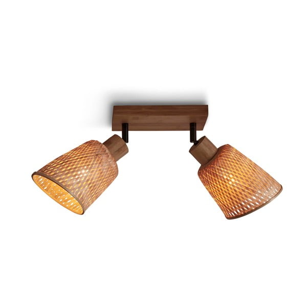 Stropní svítidlo s bambusovým stínidlem v přírodní barvě ø 15 cm Java – Good&Mojo