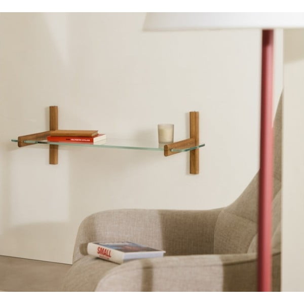 Skleněná komponenta - police 110x1 cm Sitra – Kave Home-image-1