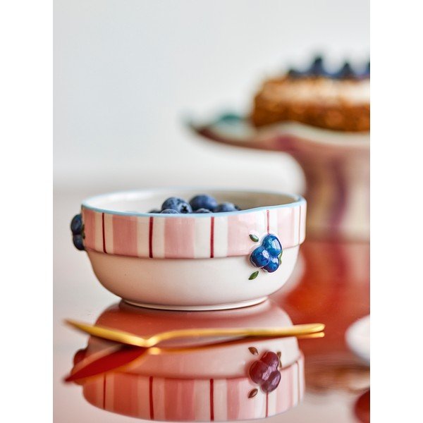 Růžové/krémové keramické polévkové misky v sadě 4 ks 295 ml Carry – Bloomingville-image-1