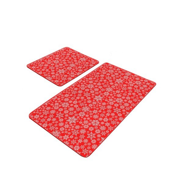 Červené koupelnové předložky v sadě 2 ks 60x100 cm – Mila Home