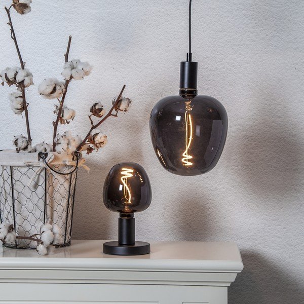 Teplá LED dekorativní žárovka E27, 2 W Black Apple – Star Trading-image-3