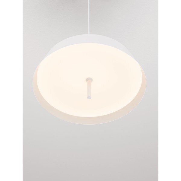 Bílé hliníkové LED stmívatelné závěsné svítidlo ø 45 cm Velio – Nova Luce-image-2