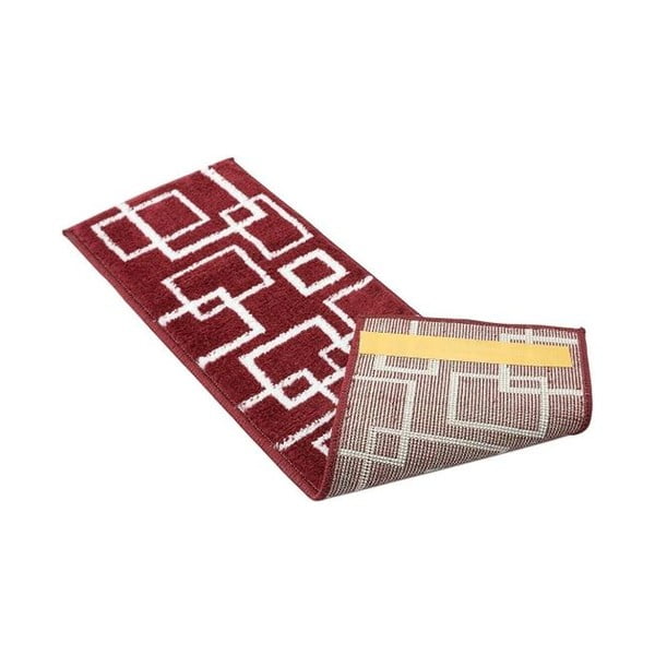 Červené nášlapy na schody v sadě 13 ks 22x73 cm Geometric – Mila Home