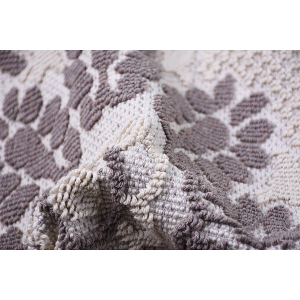 Šedobéžový bavlněný koberec Vitaus Papatya, 60 x 90 cm-image-3
