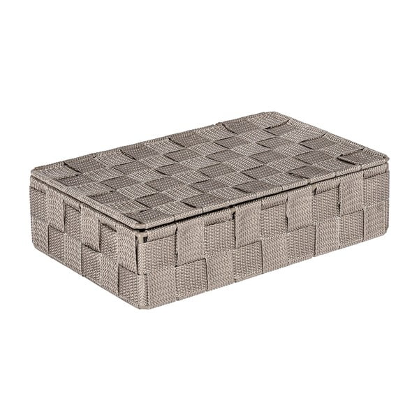 Hnědý koupelnový organizér s víkem Wenko Adria-image-1