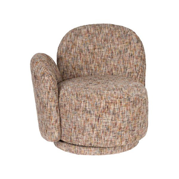 Béžové otočné žinylkové křeslo Rose – Dutchbone-image-2