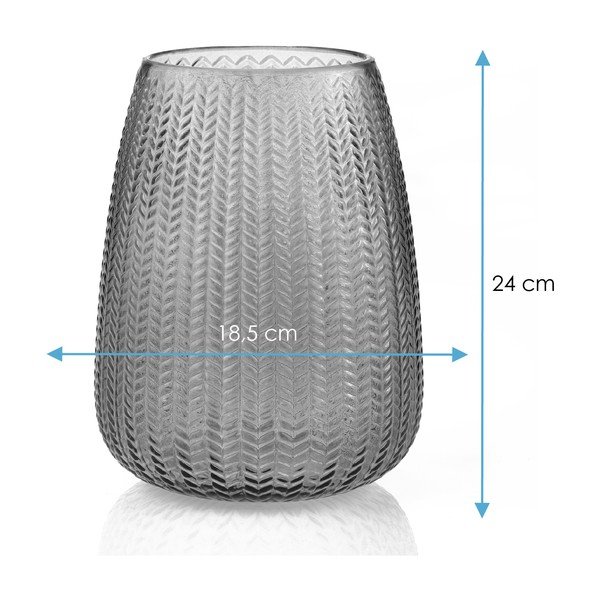 Zelená skleněná váza (výška 24 cm) Sevilla – Restilo-image-3