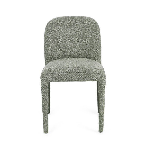 Zelená jídelní židle z materiálu bouclé Antara – Bizzotto-image-2